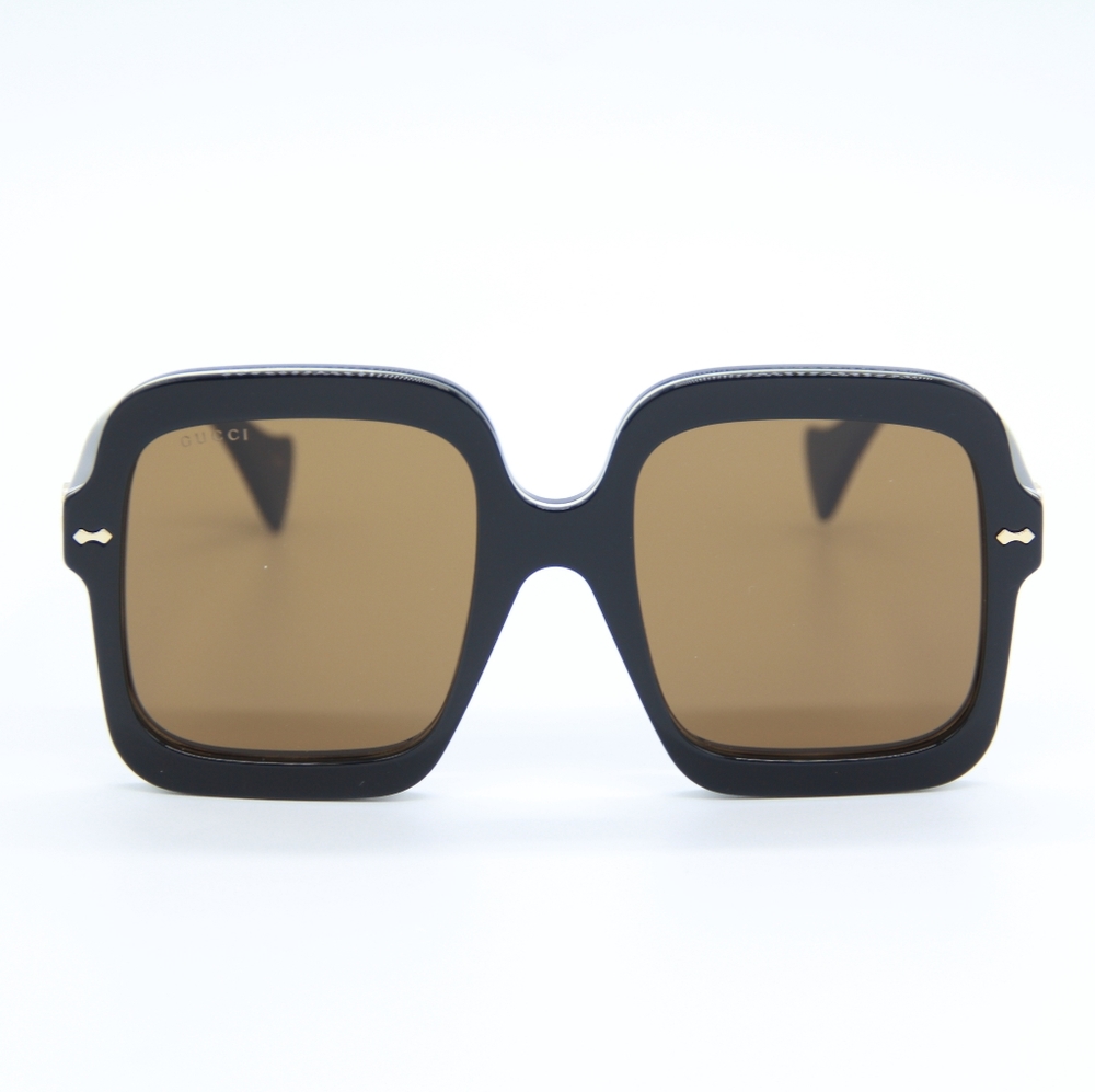 NEW GG1241S 001 GUCCI SQUARE WOMEN BROWN SUNGLASSES GUCCI WOMEN EYEWEAR - Picture 4 of 13